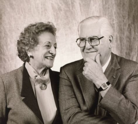 SUNY Niagara Founding President Ernest Notar and his wife Clara, circa 1990