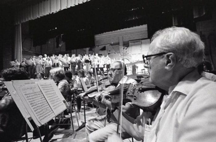 Niagara Community Orchestra performing at SUNY Niagara, 1981