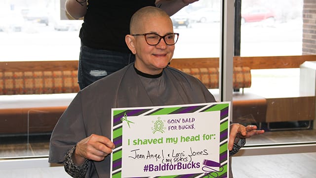 Dr. Kathy Gerbasi shaved her head to support Roswell Park Comprehensive Cancer