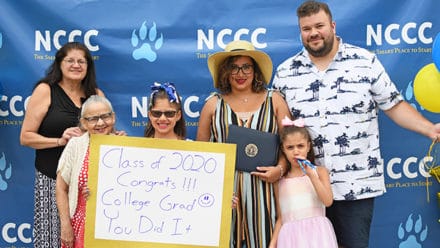 SUNY Niagara Graduate, Maritza Rivera poses with her family during diploma pick-up on Thursday, June 25th