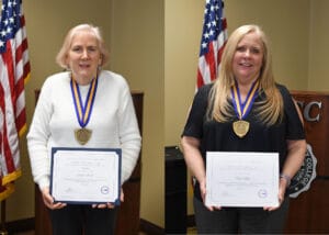 Donna Simiele and Cheri Yager with SUNY Chancellor’s Awards