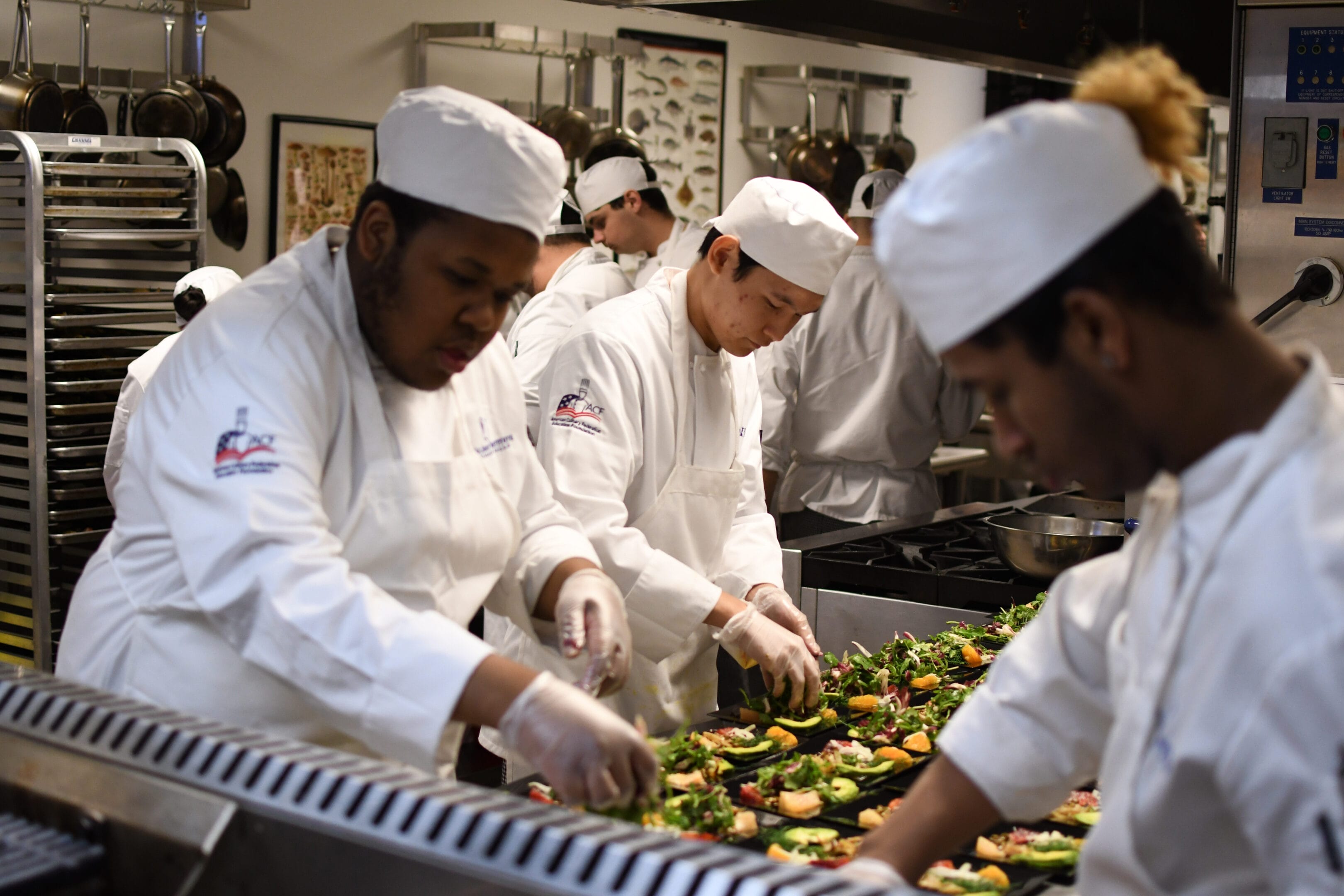 SUNY Niagara Culinary Students Making Sushi